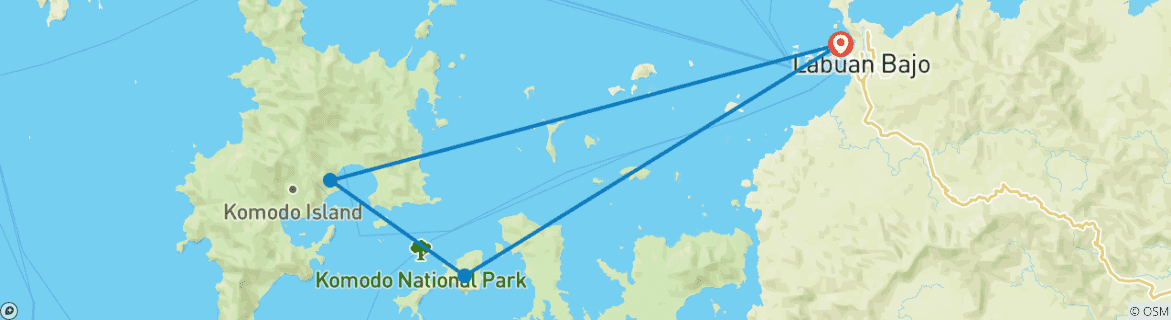 Carte du circuit 3D2N Sailing Komodo Flores, Indonésie