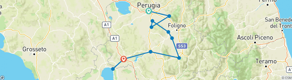 Discover Your Italy Perugia Map Spello, The Flowery Medieval Town Of