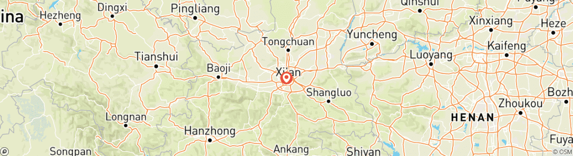 Carte du circuit Meilleure visite personnalisée de 3 jours à Xi'an, départ quotidien, guide et voiture privés
