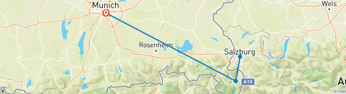 Map of Krampus in Berchtesgaden with Christmas Markets