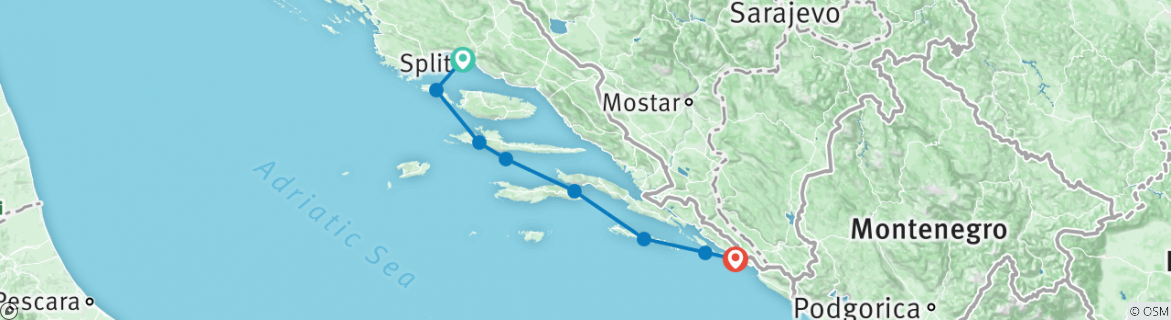 Map of Croatia Split Explorer: Superior Catamaran from Split