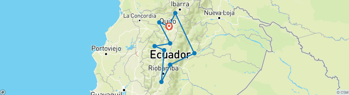 Kaart van Culturen rond de Evenaar – 14 dagen