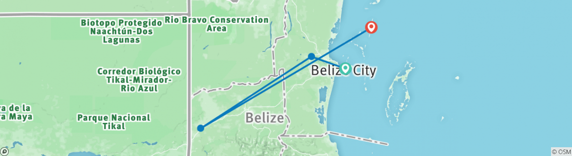 Map of Journeys: Explore Belize National Geographic Journeys