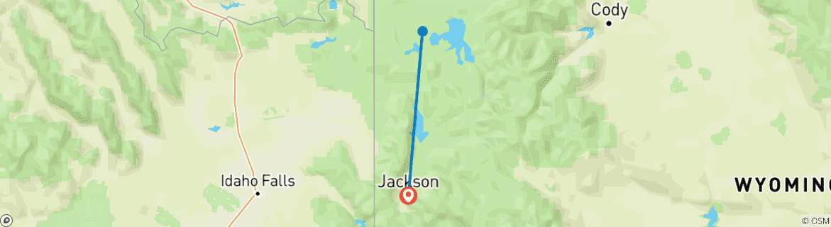 Map of Gallatin Crest Traverse