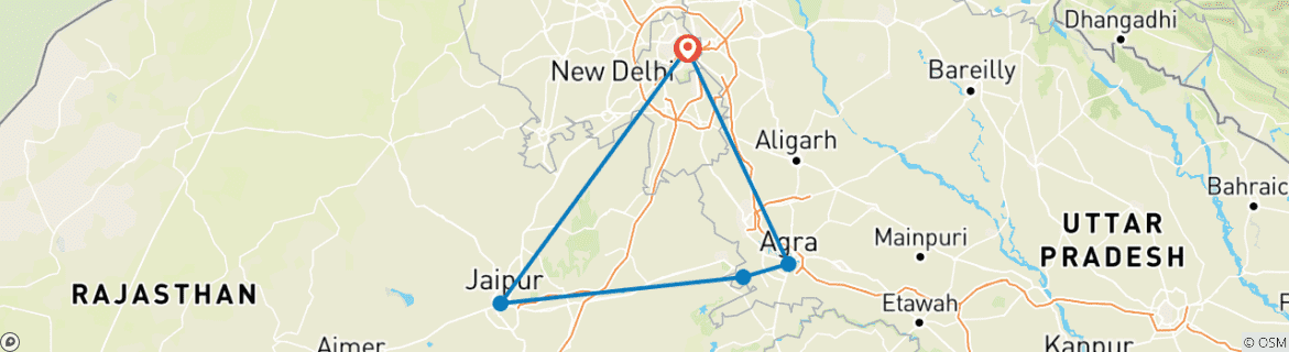 Imagen de un mapa que muestra la ruta del circuito