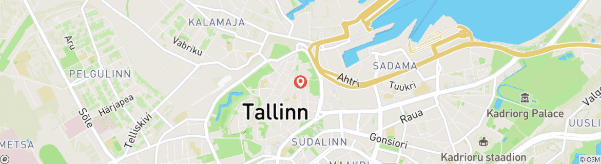 Map of New Year in Tallinn