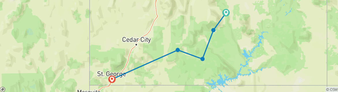 Karte von Capitol Reef Backpacking