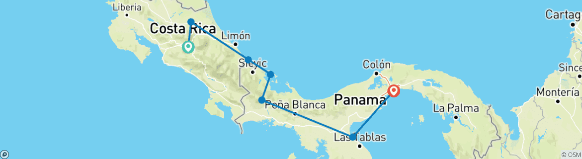 Imagen de un mapa que muestra la ruta del circuito