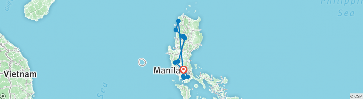 Map of North Philippines Explorer