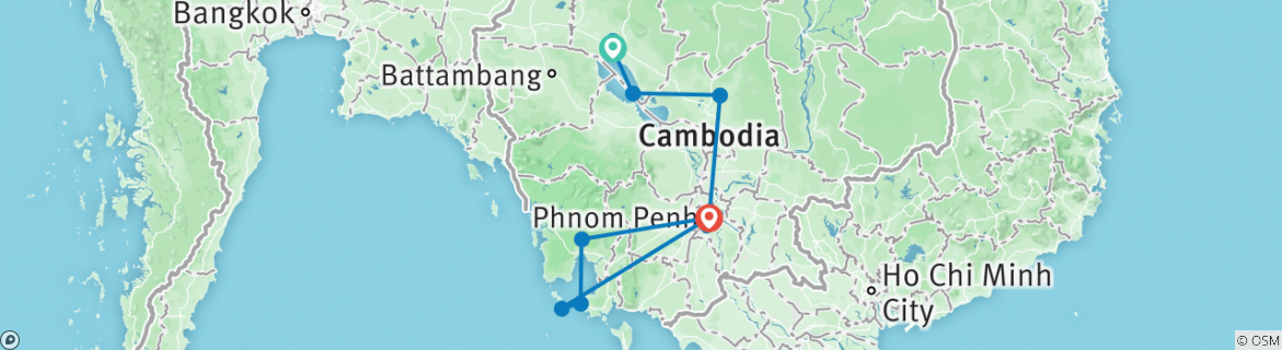 Mapa de Corazón de Camboya