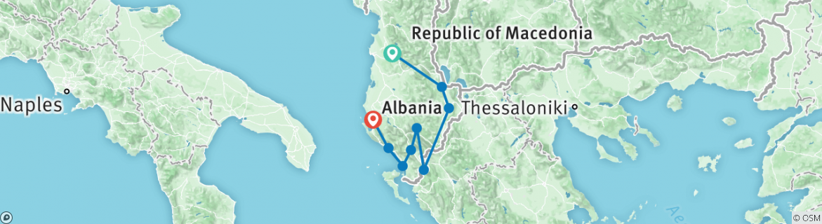 albania tour itinerary