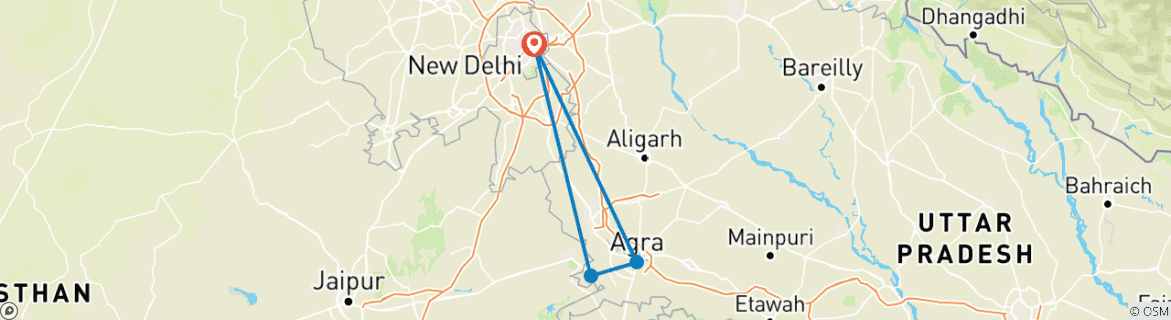 Imagen de un mapa que muestra la ruta del circuito