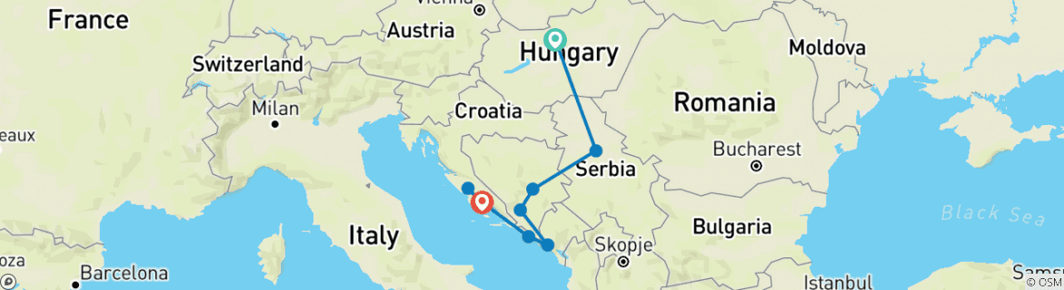 budapest to split travel