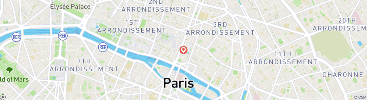 Map of Extraordinary Paris (port-to-port cruise)