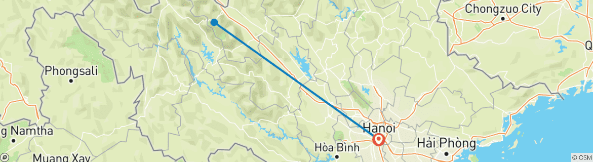 Map of Overnight homestay in Sapa 2 days 1 night