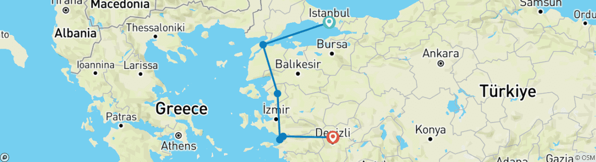 Imagen de un mapa que muestra la ruta del circuito