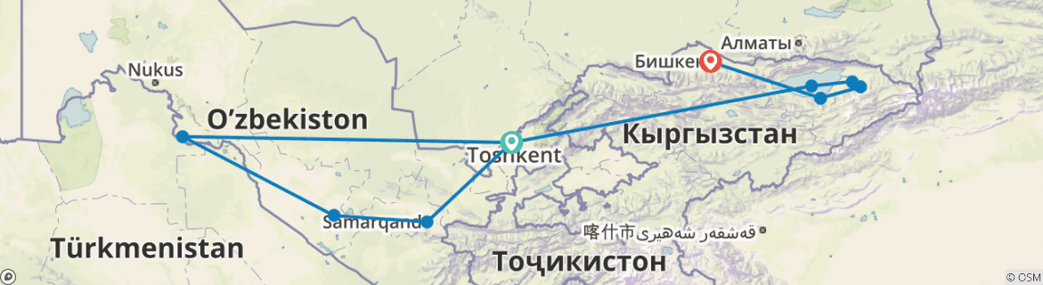 Imagen de un mapa que muestra la ruta del circuito