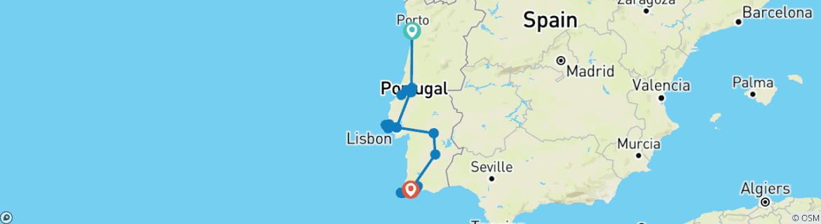 Imagen de un mapa que muestra la ruta del circuito
