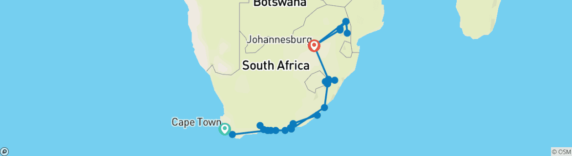 Imagen de un mapa que muestra la ruta del circuito