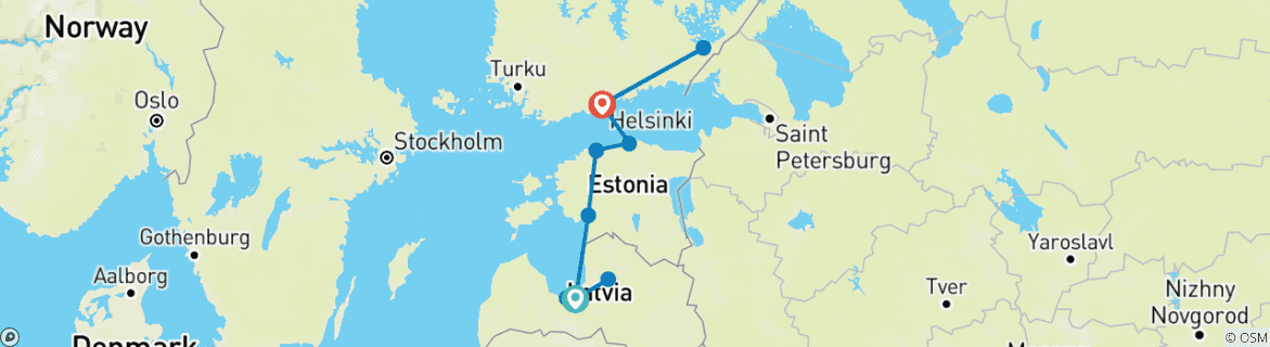 Map of The Best of the Baltic Capitals in 10 days (Guaranteed departure)