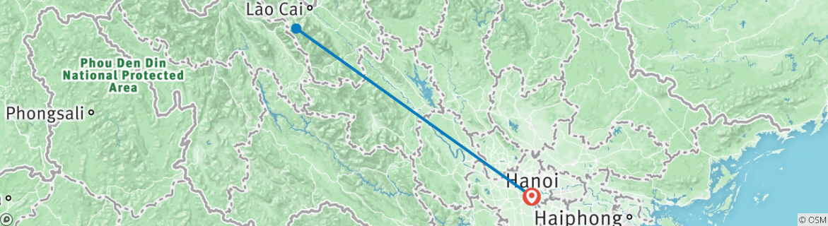 Map of Sapa Adventure: Hard Trekking for 6 days 5 nights