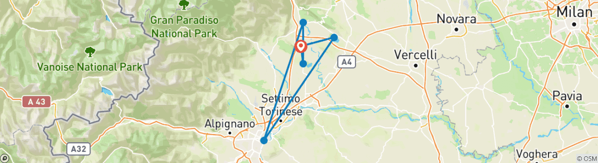 Imagen de un mapa que muestra la ruta del circuito