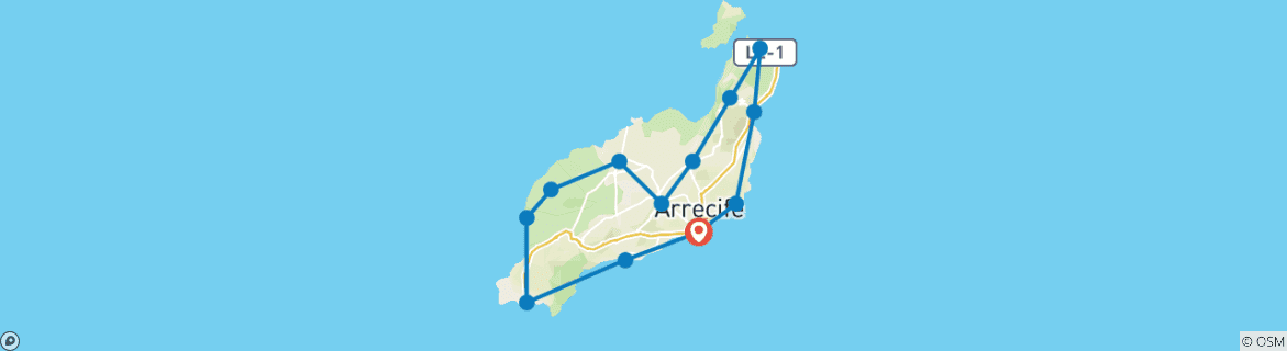 Imagen de un mapa que muestra la ruta del circuito