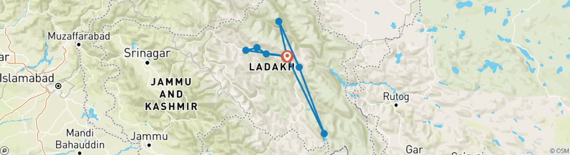 Imagen de un mapa que muestra la ruta del circuito