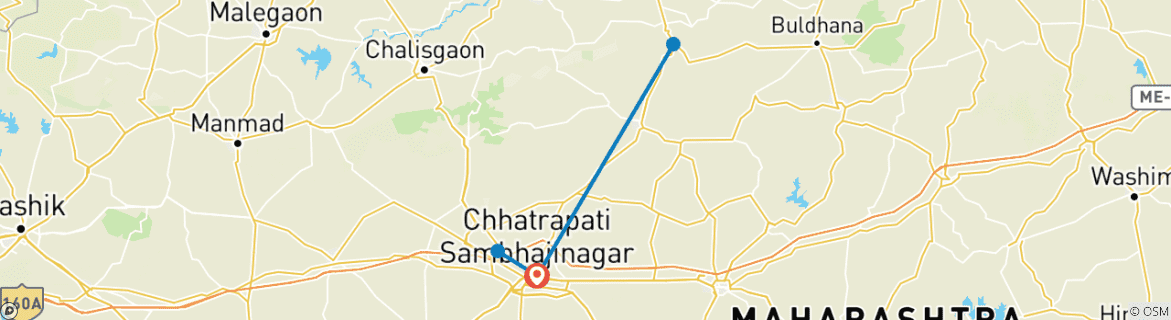 Map of Ajanta, Ellora, and Aurangabad’s Rich Heritage