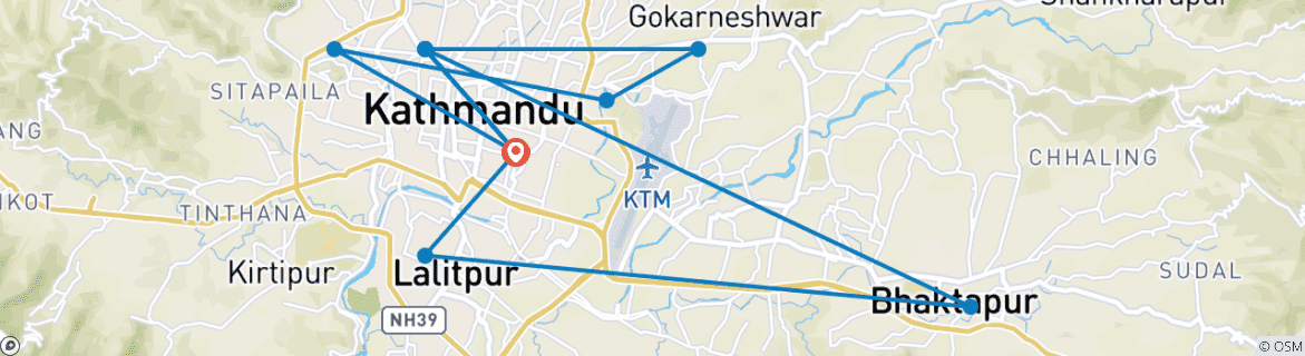 Imagen de un mapa que muestra la ruta del circuito