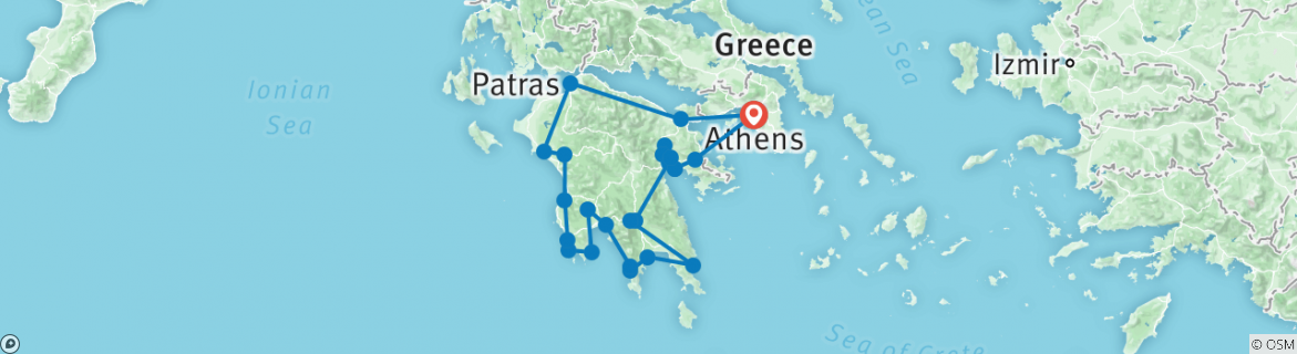 Enjoy the Peloponnese in all its splendor on a 15-days tour from Athens ...