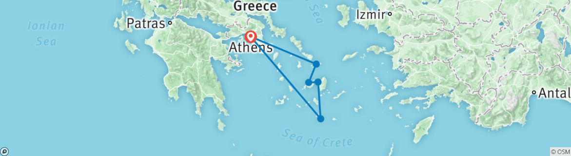 tour radar greek islands