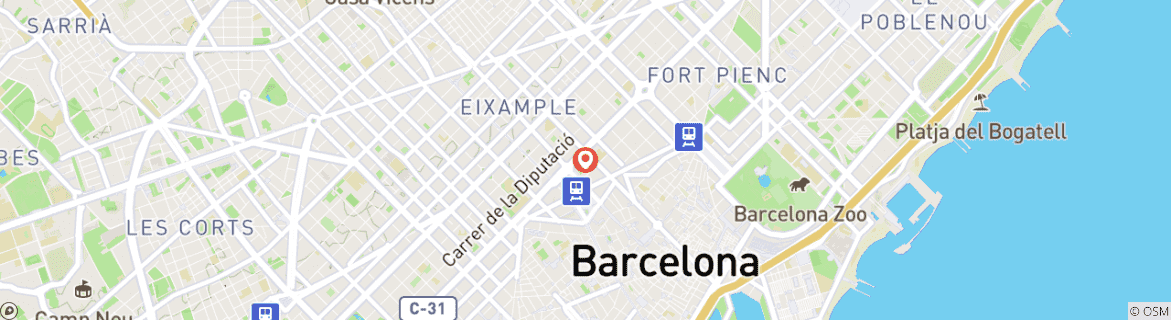 Carte du circuit Expérience culturelle à Barcelone, City Break