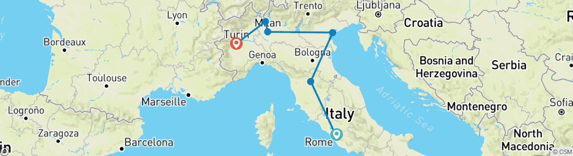 Imagen de un mapa que muestra la ruta del circuito