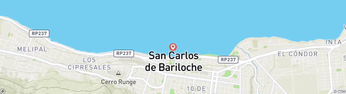 Map of Bariloche, Patagonian Lakes – 3 Nights