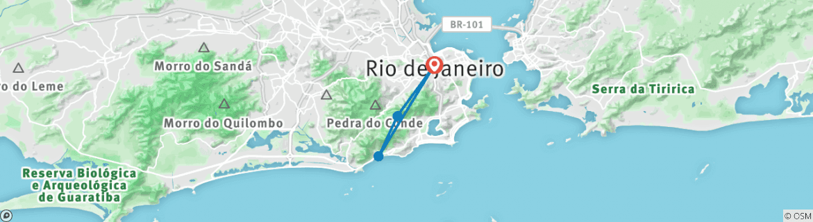 Map of Rio de Janeiro Starter Package – 3 Nights