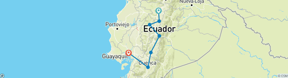 Imagen de un mapa que muestra la ruta del circuito