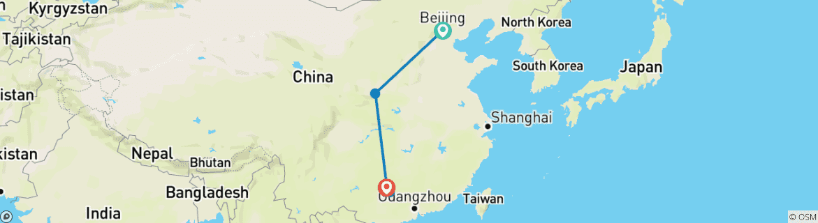 Imagen de un mapa que muestra la ruta del circuito