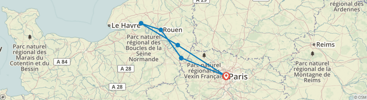 Imagen de un mapa que muestra la ruta del circuito