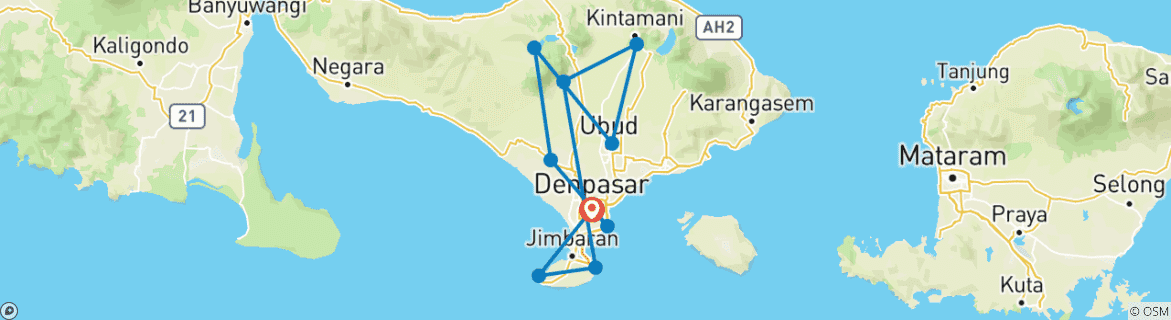 Mapa de Circuitos destacados por Bali
