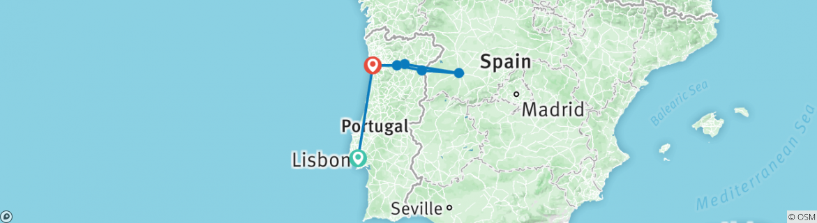 Map of Portugal's River of Gold