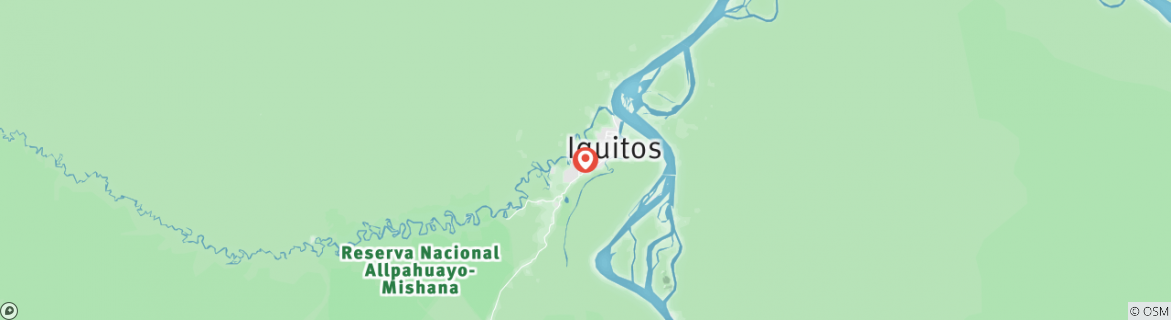 Karte von 4/3 Iquitos Dschungel Regenwald Kleingruppenreise