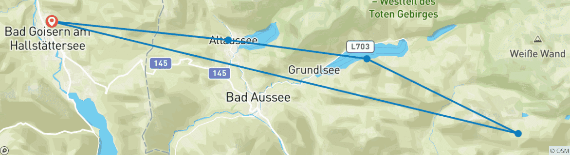 Map of Styrian Salzkammergut