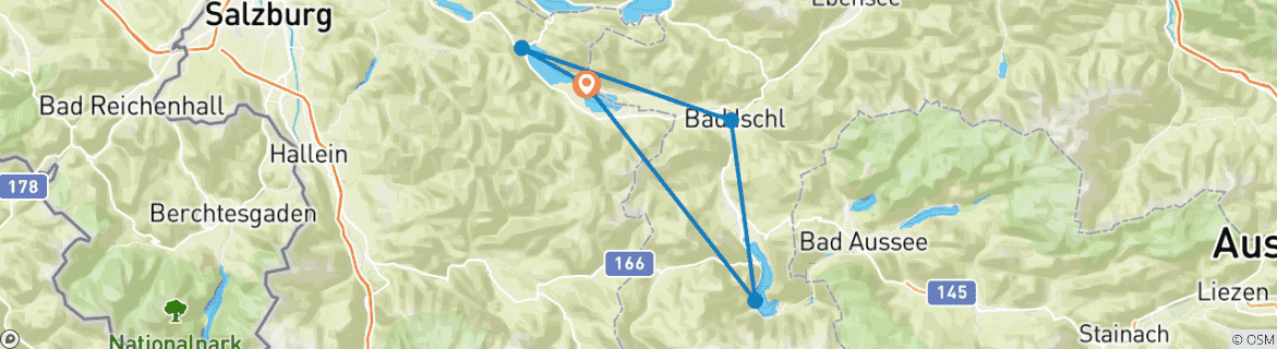 Imagen de un mapa que muestra la ruta del circuito