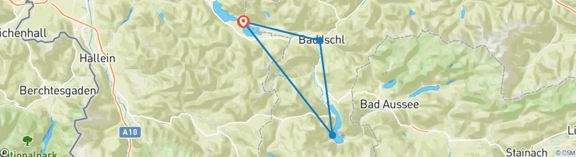 Map of Pleasure hiking in the Salzkammergut with charm 5/4