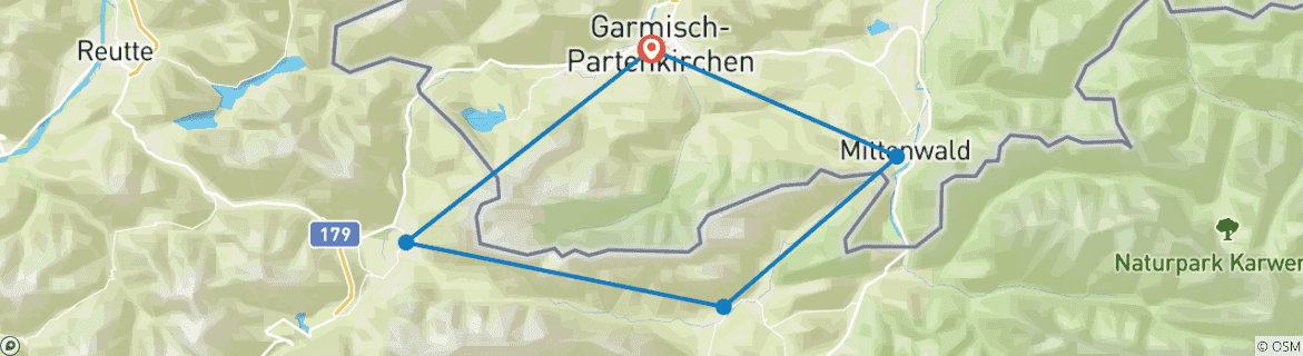 Map of Around Zugspitze