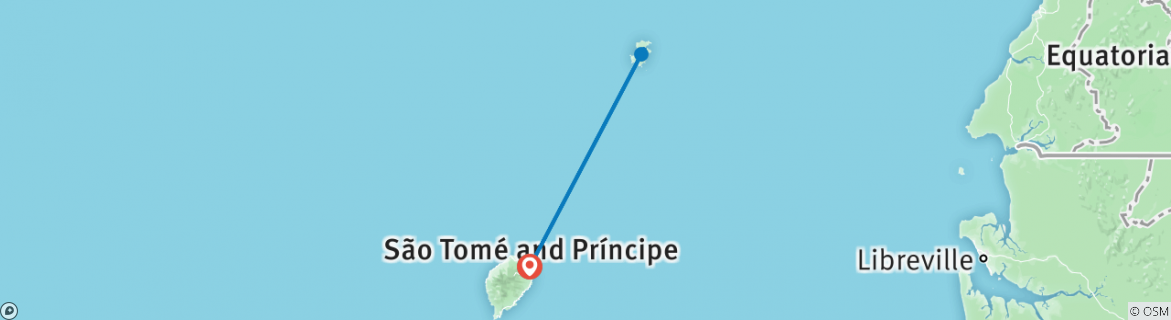 Map of Experience São Tomé & Príncipe – 8 Days