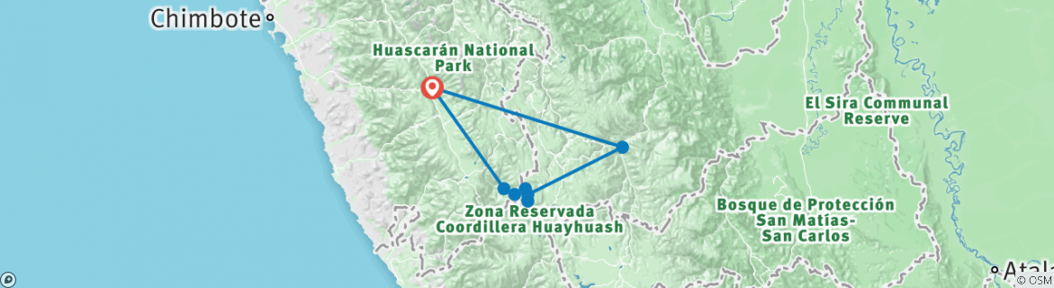 huayhuash trek 8 days map