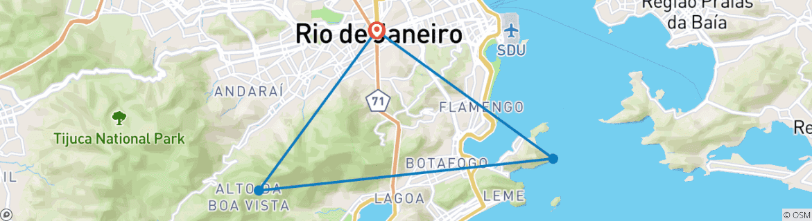 Imagen de un mapa que muestra la ruta del circuito