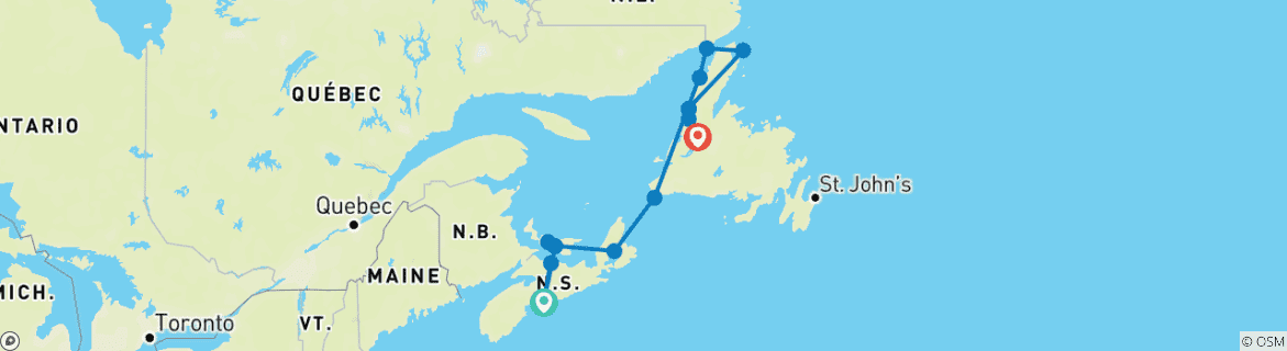 Map of East Coast Islands